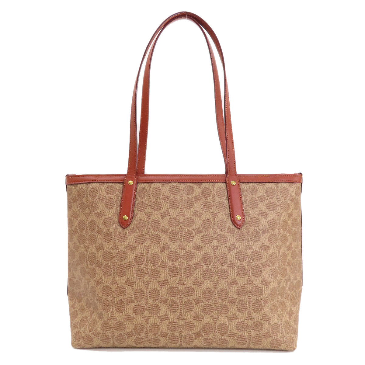 COACH  69422 Tote Bag Central Tote with Zip Signature PVC Ladies