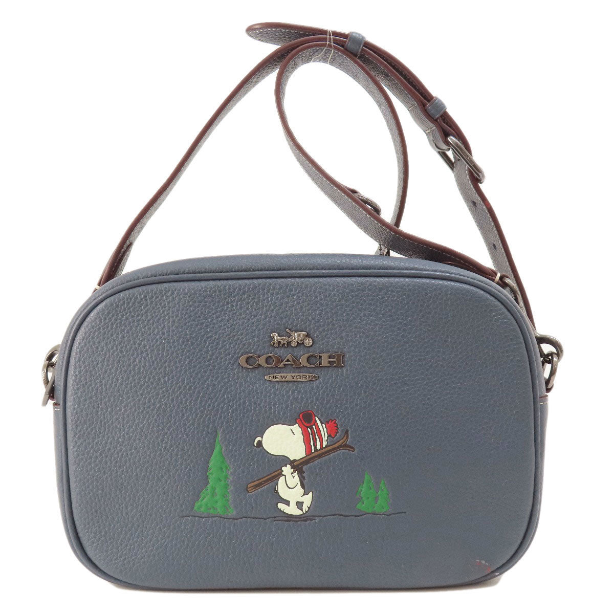 COACH CF305 Snoopy collaboration Shoulder Bag Leather Ladies [Used]