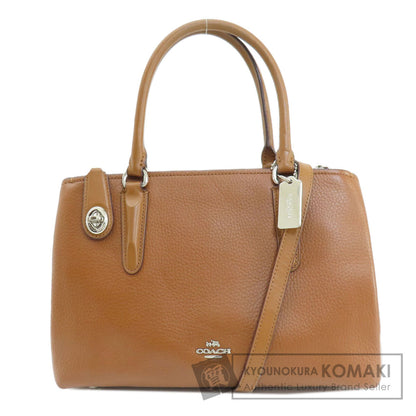 COACH  56839 Handbag Logo Hardware 2WAY Leather Ladies