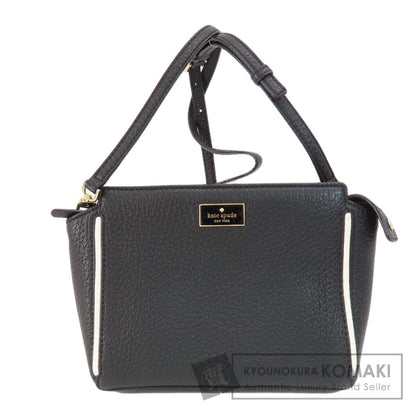 kate spade logo Shoulder Bag Leather Ladies [Used]