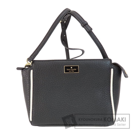 kate spade logo Shoulder Bag Leather Ladies [Used]