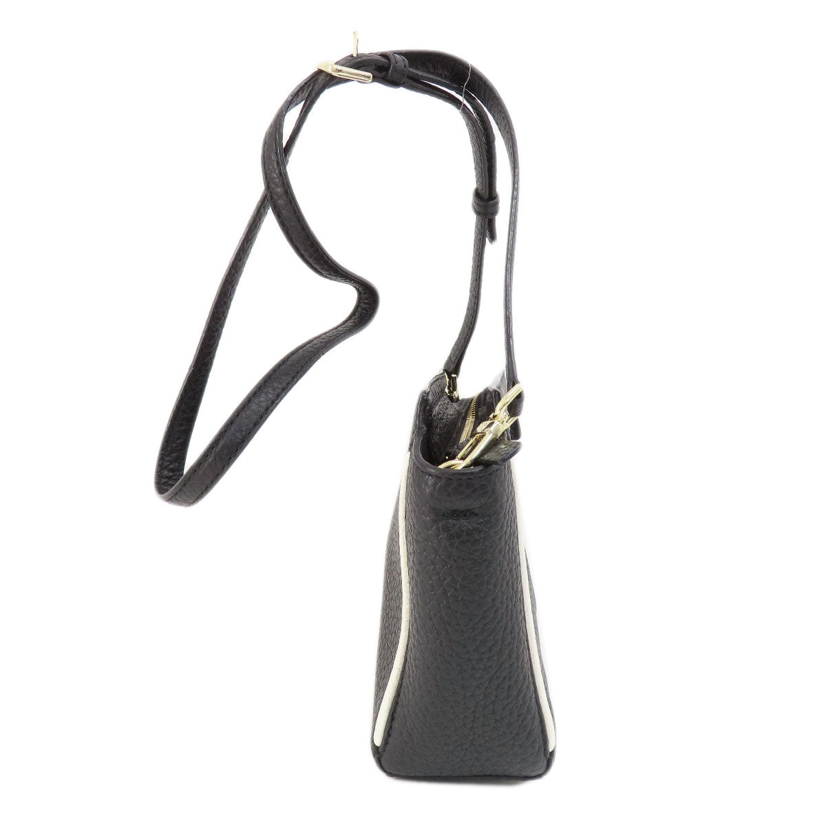 kate spade logo Shoulder Bag Leather Ladies [Used]