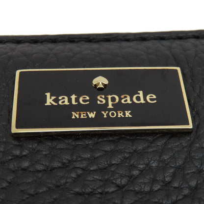 kate spade logo Shoulder Bag Leather Ladies [Used]