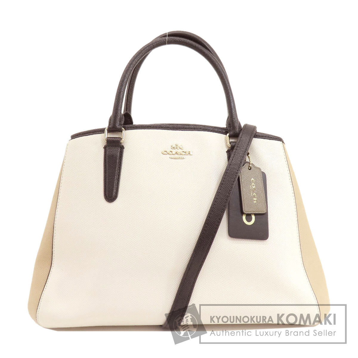 COACH  F57497 Handbag 2WAY Leather Ladies