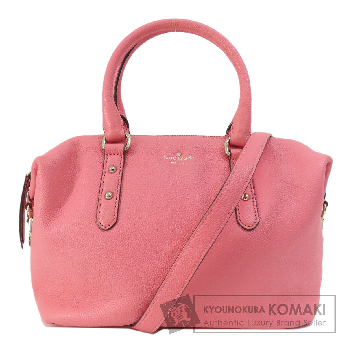 kate spade Logo 2WAY Handbag Leather Ladies [Used]