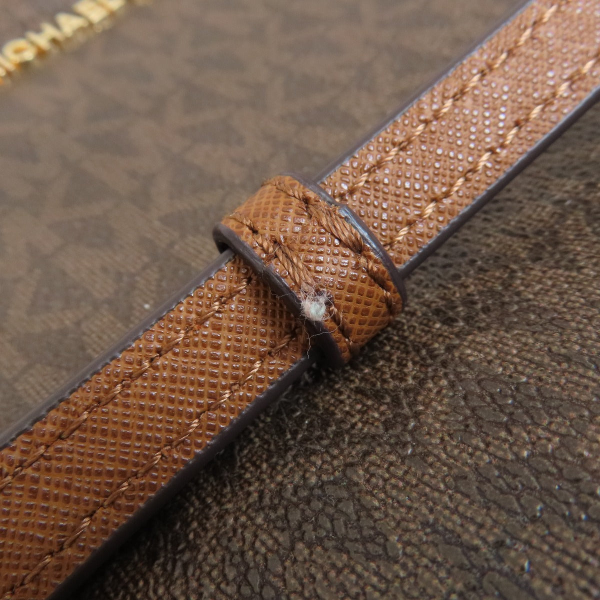 Michael Kors MK signature Shoulder Bag Leather Coated CanvasLadies [Used]