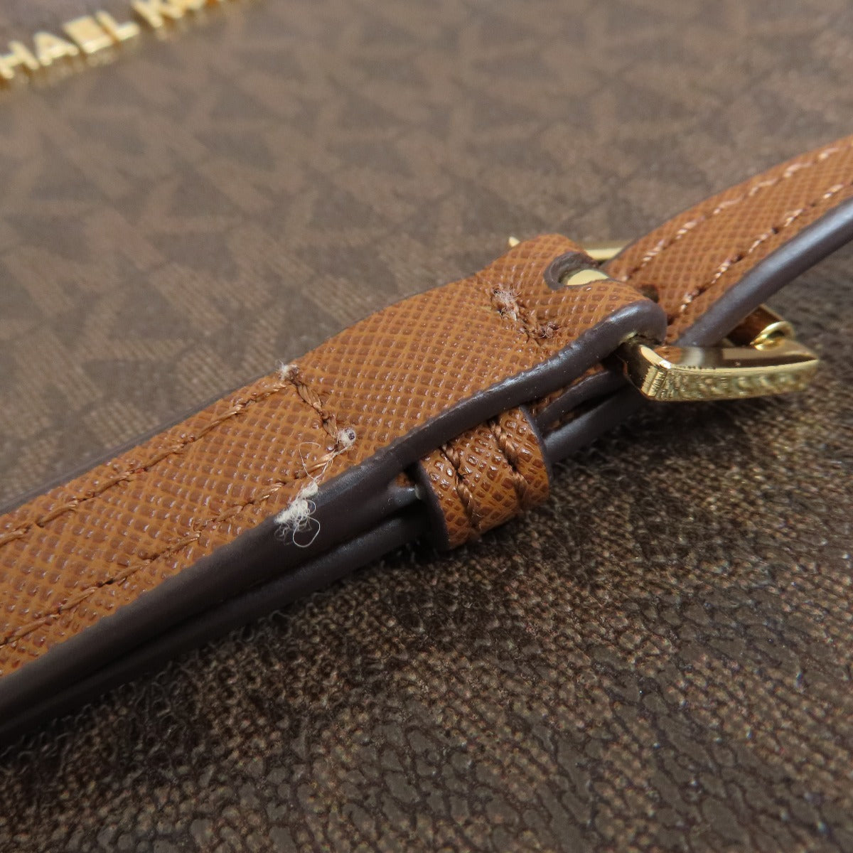 Michael Kors MK signature Shoulder Bag Leather Coated CanvasLadies [Used]