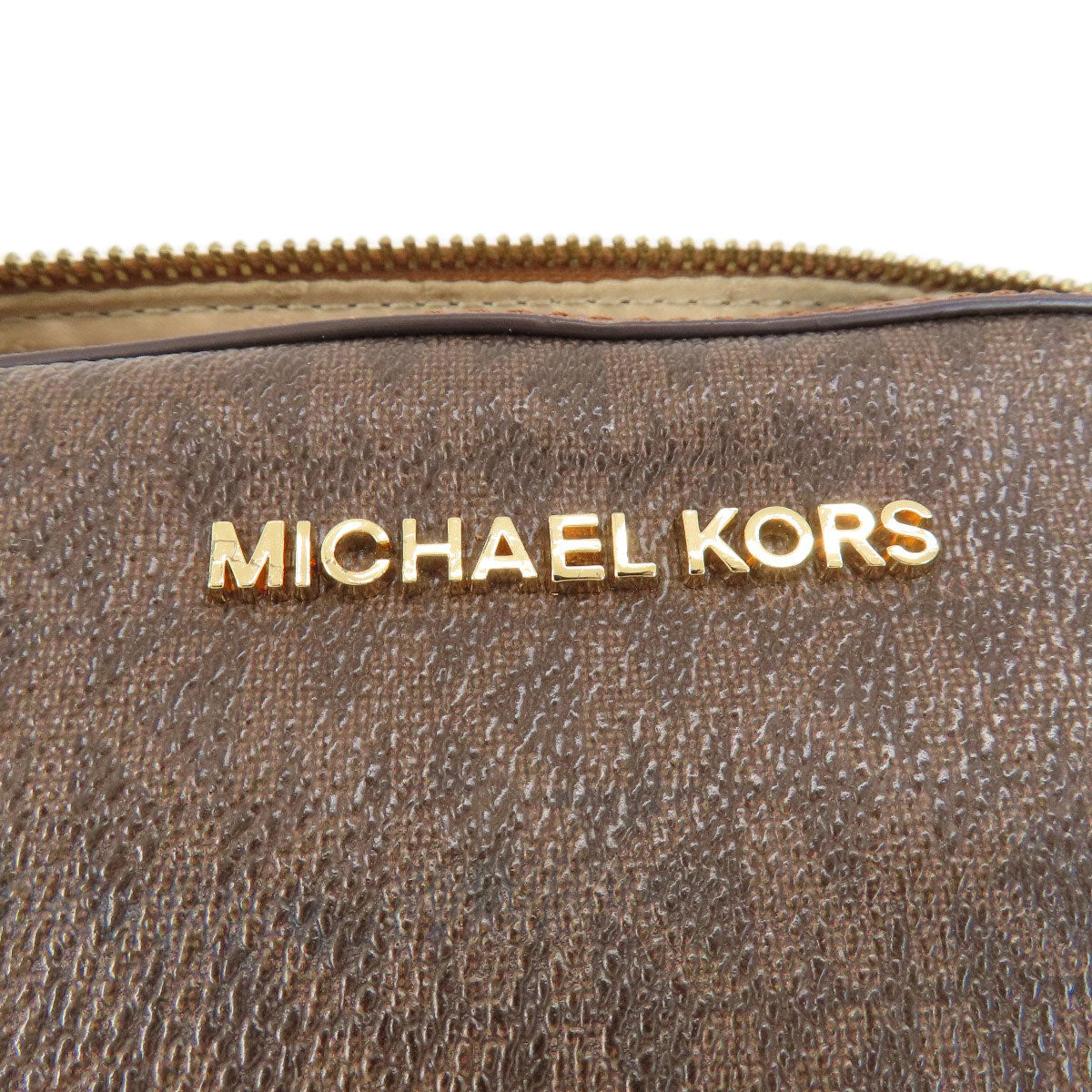 Michael Kors MK signature Shoulder Bag Leather Coated CanvasLadies [Used]
