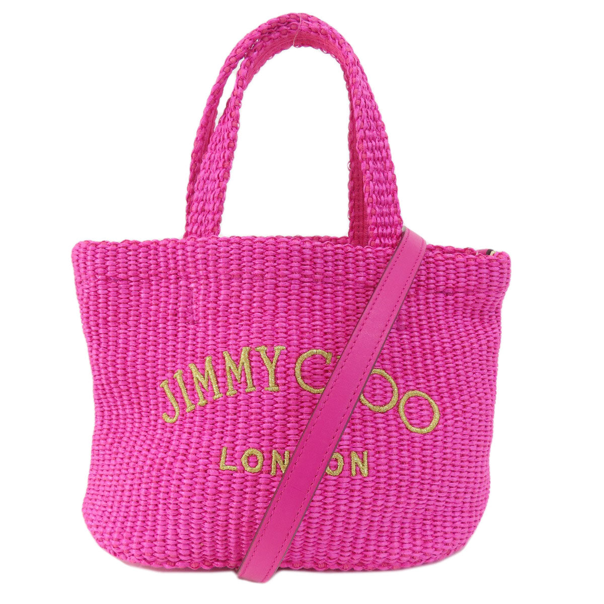 Jimmy Choo   Handbag Woven 2WAY Raffia Ladies