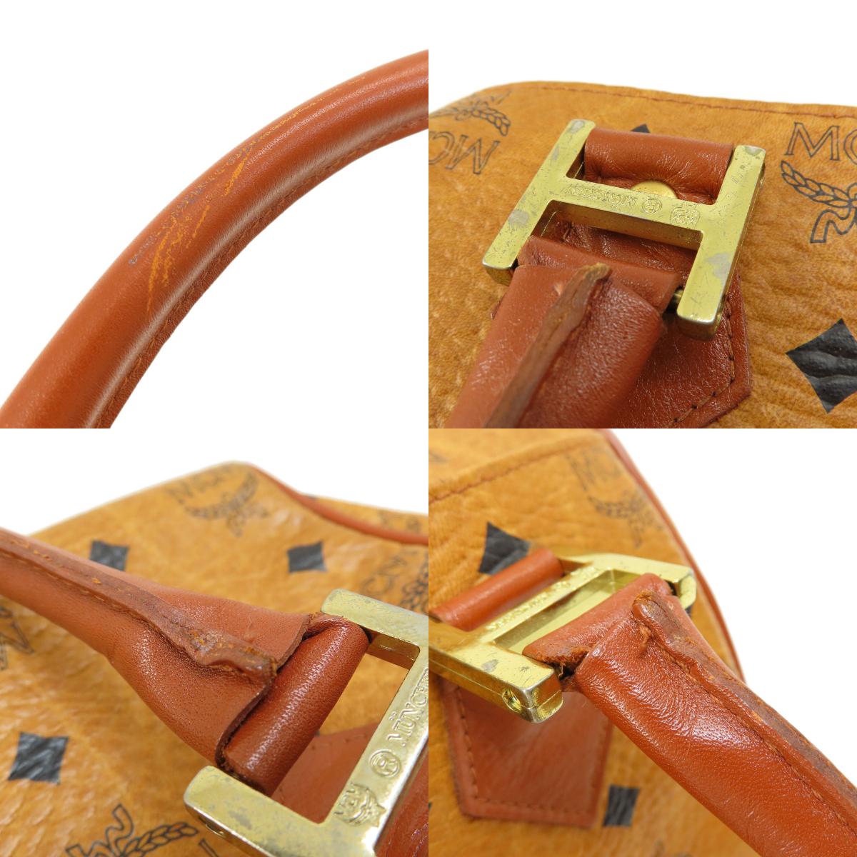 MCM Mini Boston Boston bag PVC Ladies [Used]