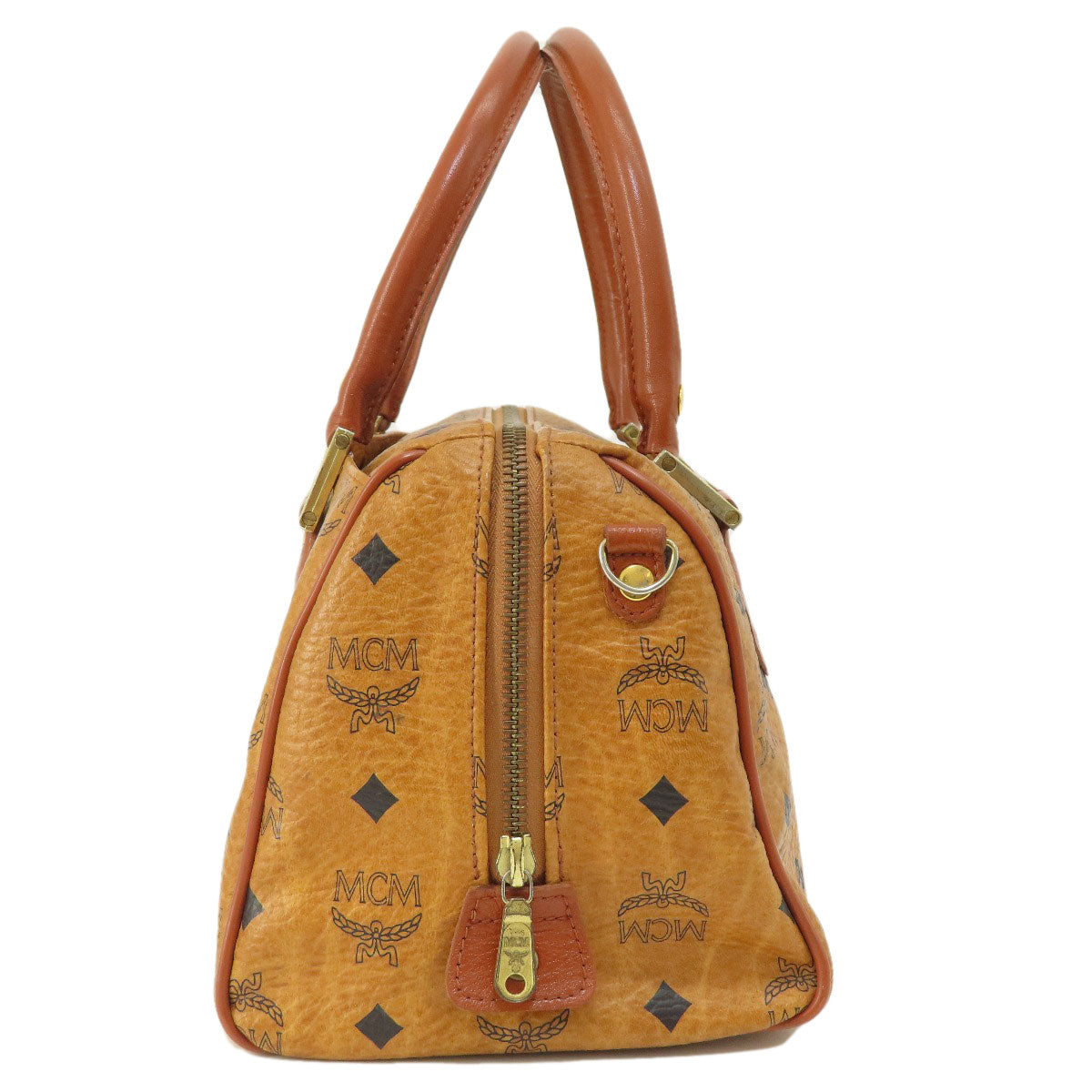 MCM Mini Boston Boston bag PVC Ladies [Used]