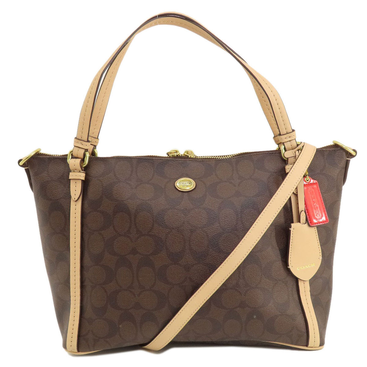 COACH  F28366 Tote Bag Signature 2WAY PVC Ladies