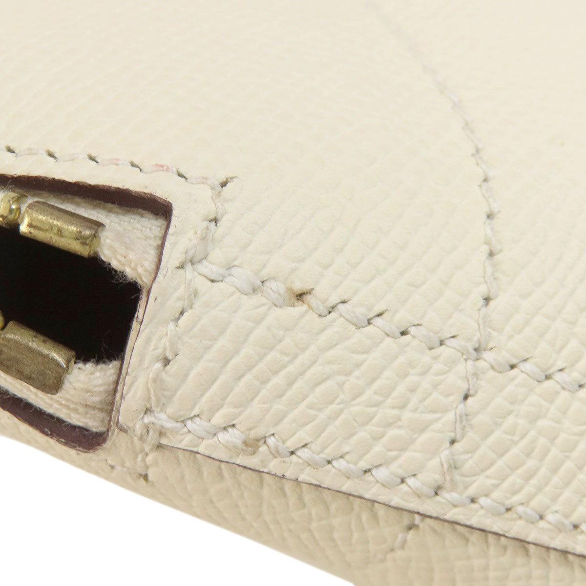 HERMES   Handbag Bolide27 White GoldHardware Epsom Ladies