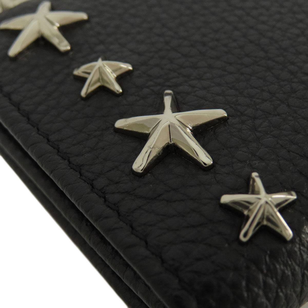Jimmy Choo Star motif Card Case Leather Ladies [Used]