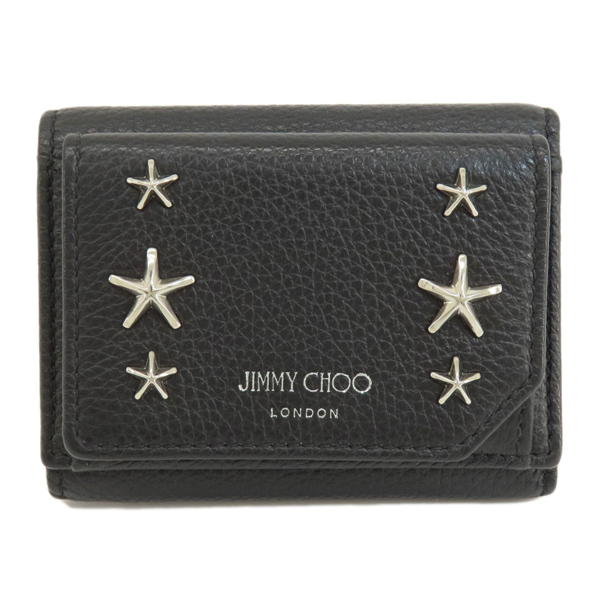 Jimmy Choo Star motif Card Case Leather Ladies [Used]