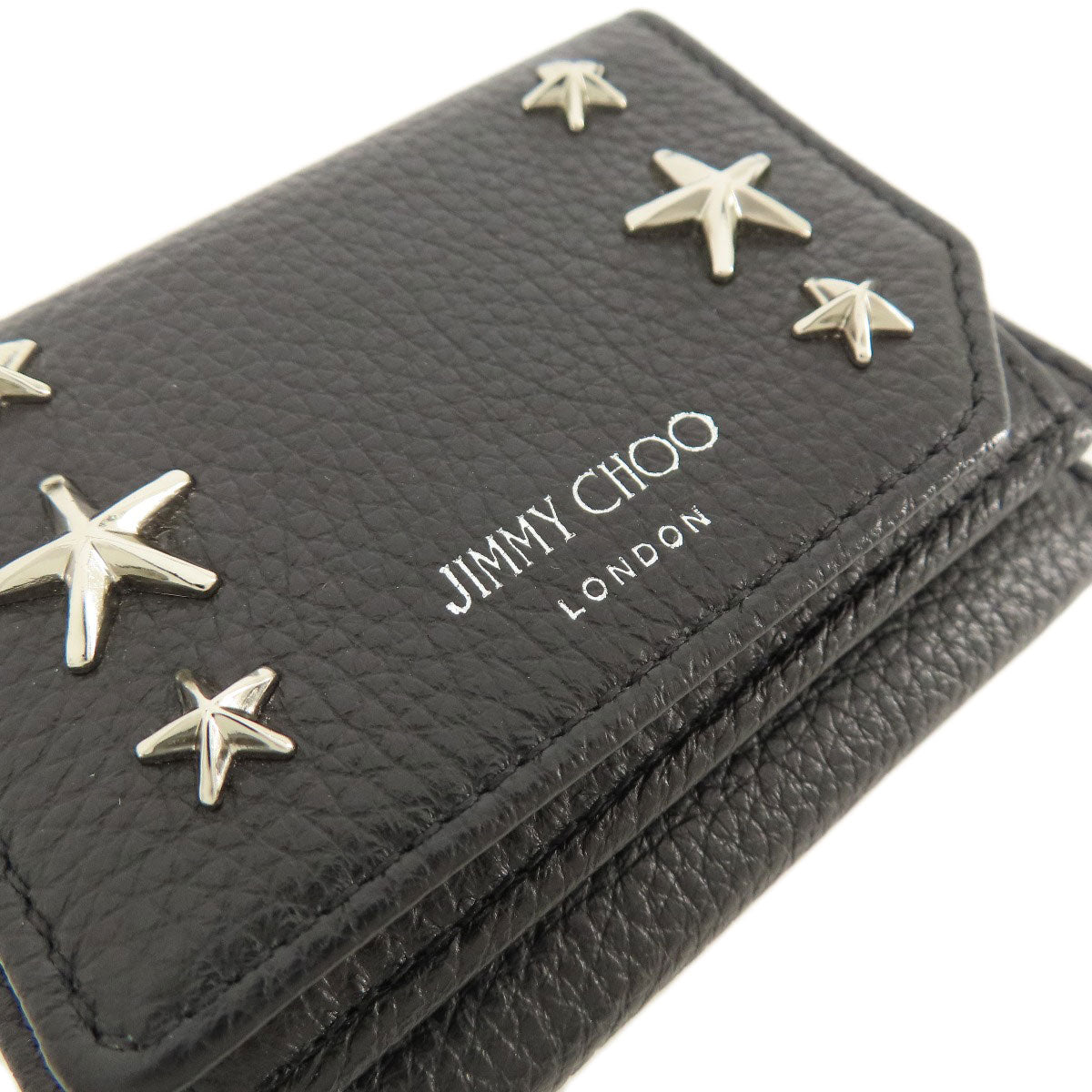 Jimmy Choo Star motif Card Case Leather Ladies [Used]