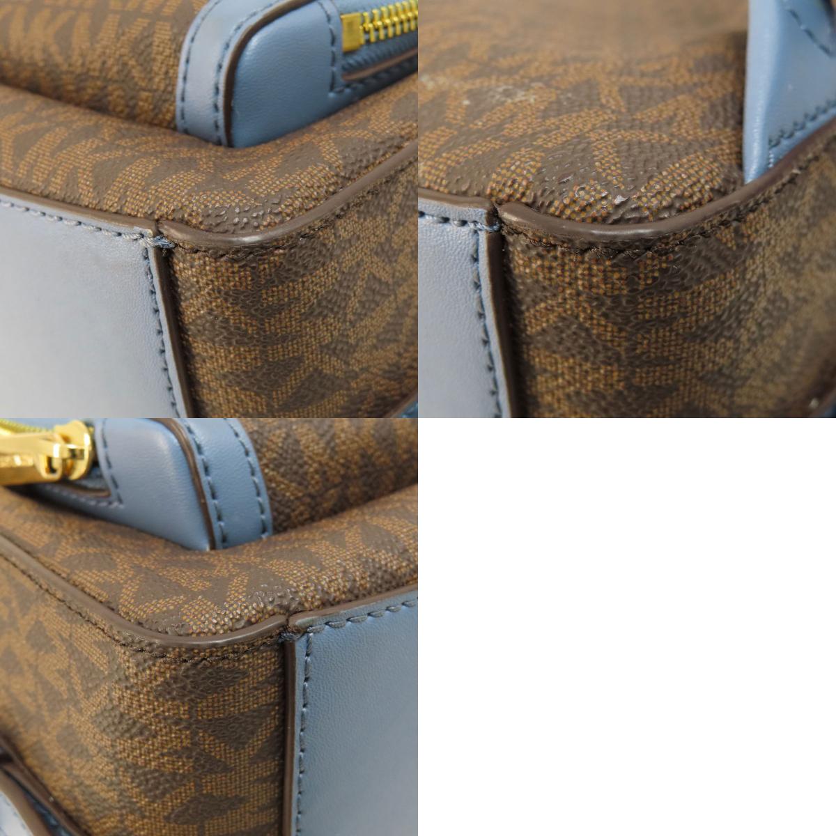 マイケルコース MKシグネチャー リュック・デイパック レザー/コーテッドキャンバス レディース 【中古】【Michael Kors】
