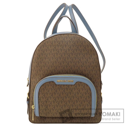 マイケルコース MKシグネチャー リュック・デイパック レザー/コーテッドキャンバス レディース 【中古】【Michael Kors】