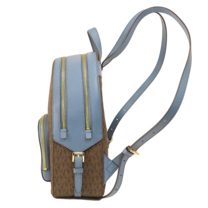 マイケルコース MKシグネチャー リュック・デイパック レザー/コーテッドキャンバス レディース 【中古】【Michael Kors】
