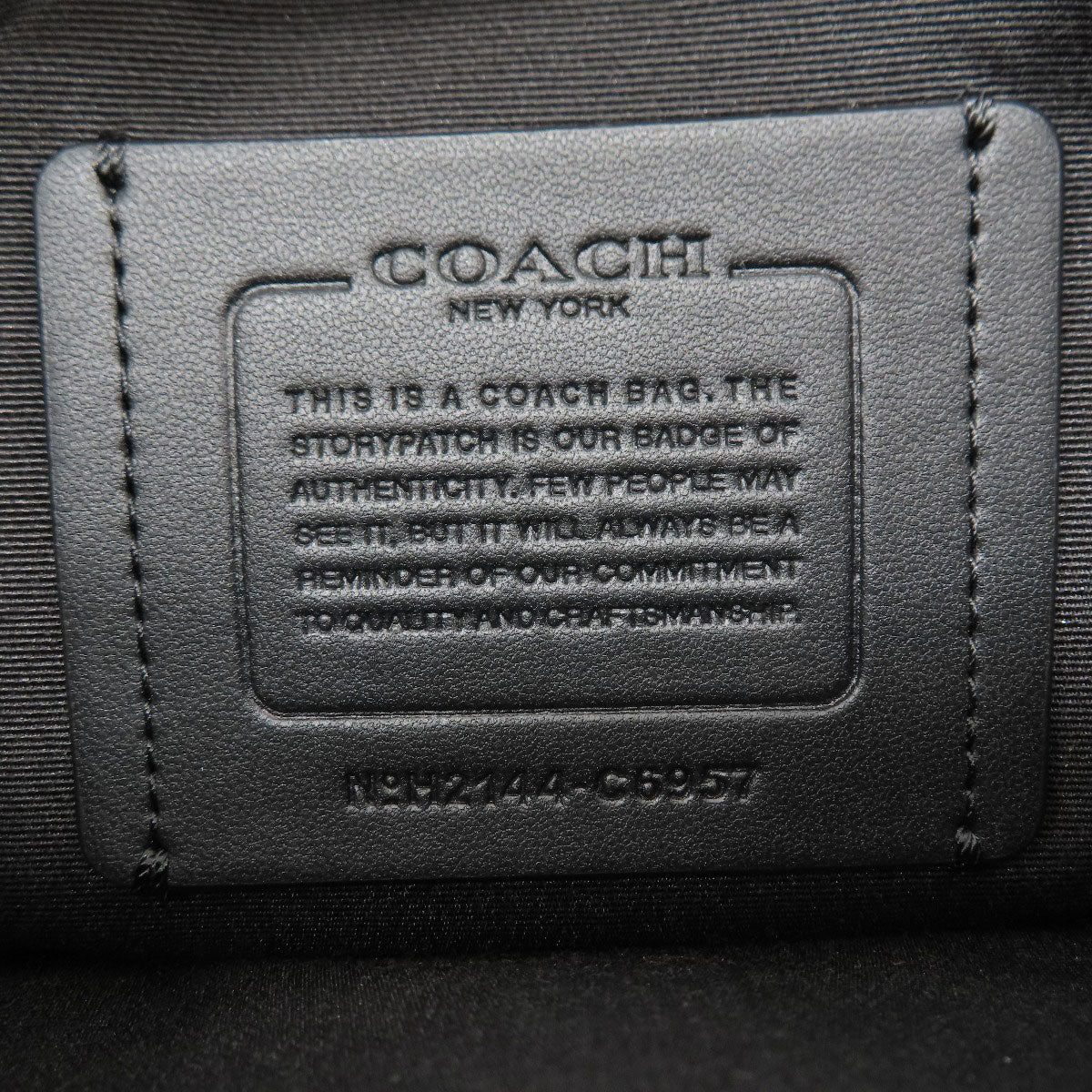 COACH  C6957 Shoulder Bag Signature Leather PVCLadies