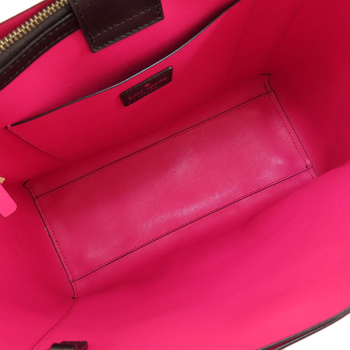 kate spade Logo Hardware 2WAY Tote Bag Leather Ladies [Used]