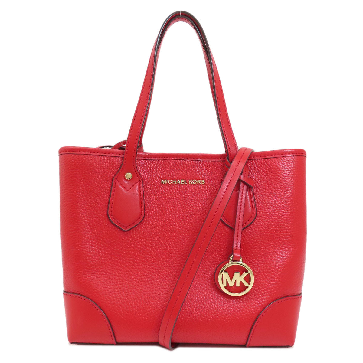 Michael Kors Logo Hardware 2WAY Tote Bag Leather Ladies [Used]