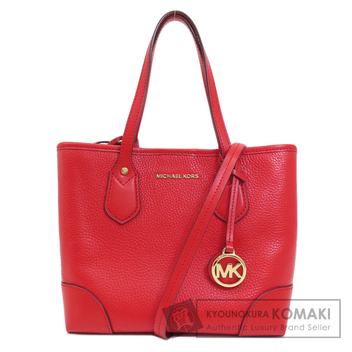 Michael Kors Logo Hardware 2WAY Tote Bag Leather Ladies [Used]