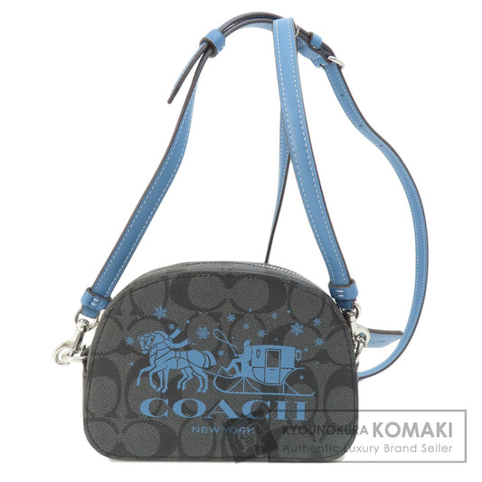 COACH CN703 Mini Serena Satchel Signature Shoulder Bag PVC Ladies [Used]