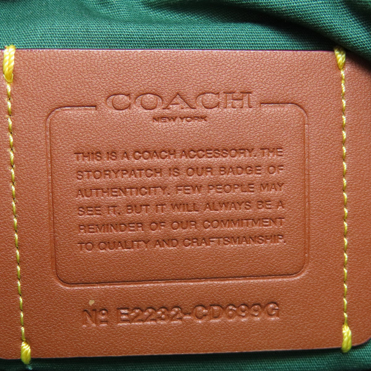 COACH  CD699G Accessory pouch logo Canvas Ladies