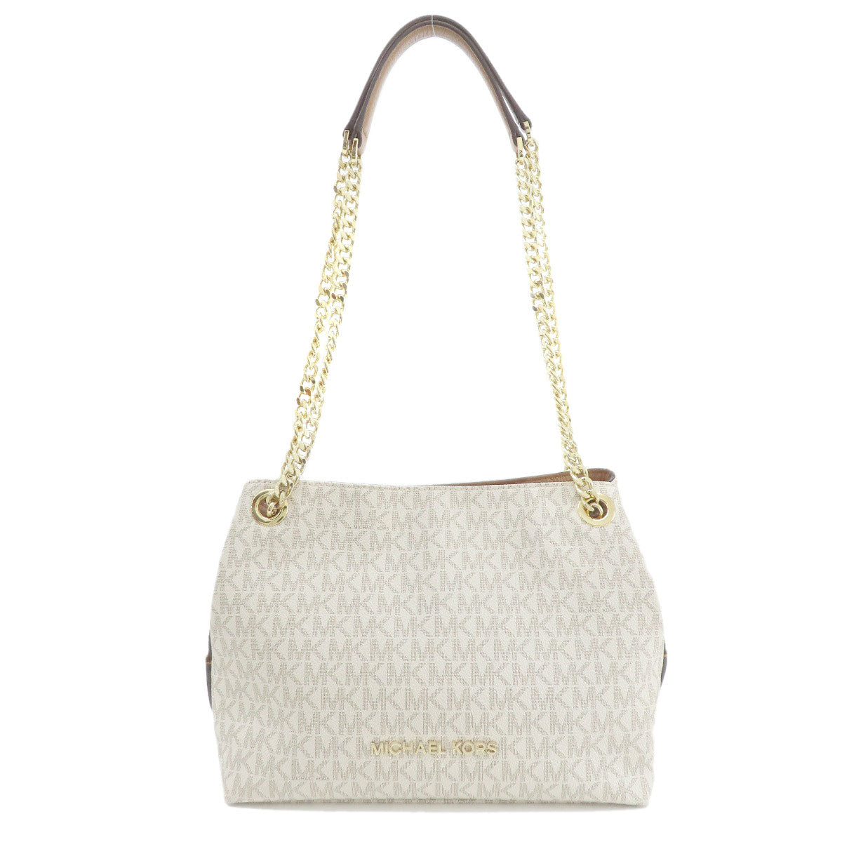 Michael Kors MK signature Tote Bag Leather Coated CanvasLadies [Used]