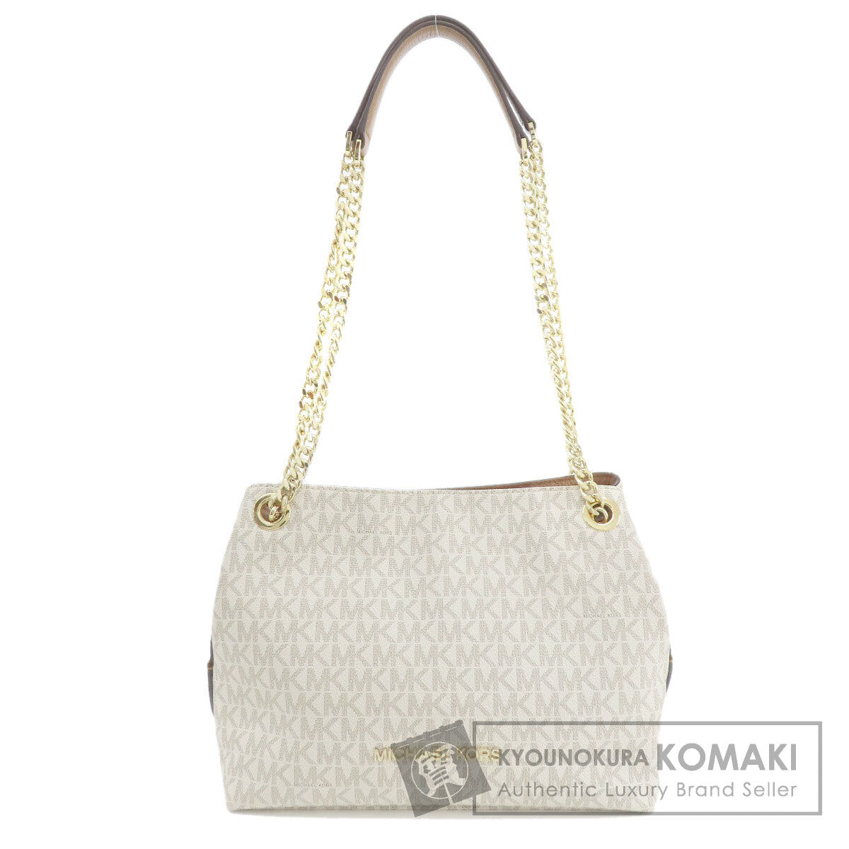 Michael Kors MK signature Tote Bag Leather Coated CanvasLadies [Used]