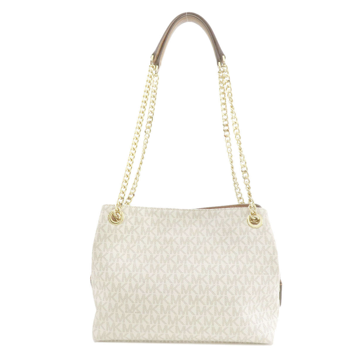 Michael Kors MK signature Tote Bag Leather Coated CanvasLadies [Used]