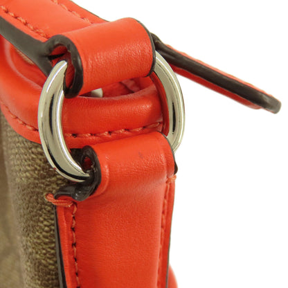 COACH F58297 Long Shoulder Signature Shoulder Bag PVC Ladies [Used]