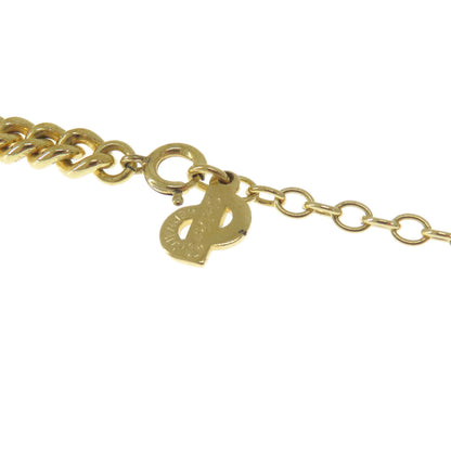 CHRISTIAN DIOR Rhinestone Necklace Metal Ladies [Used]