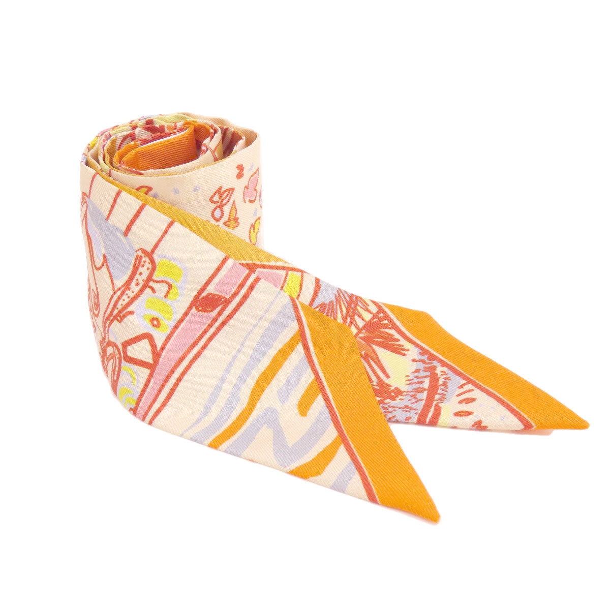 HERMES   Scarf Twilly Silk Ladies