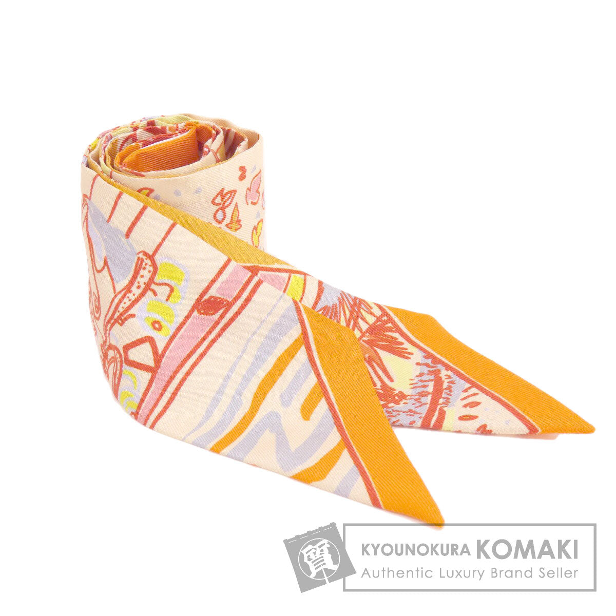 HERMES   Scarf Twilly Silk Ladies