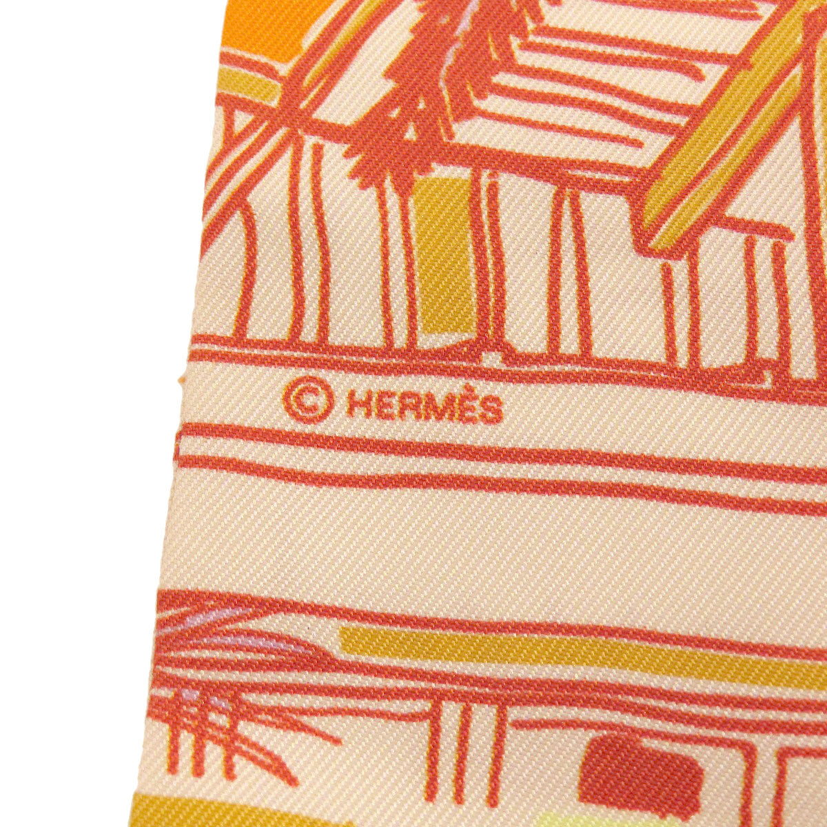 HERMES   Scarf Twilly Silk Ladies