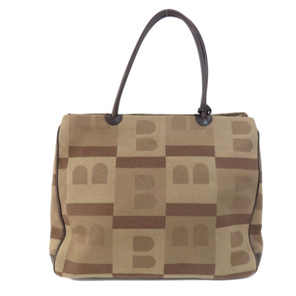 BALLY logo Tote Bag Canvas Ladies [Used]