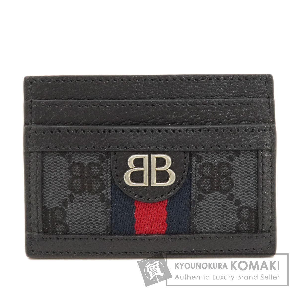 BALENCIAGA 680386 Gucci x Balenciaga Hacker Card Case Canvas Ladies [Used]