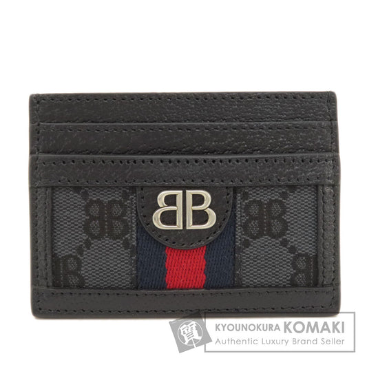 BALENCIAGA 680386 Gucci x Balenciaga Hacker Card Case Canvas Ladies [Used]