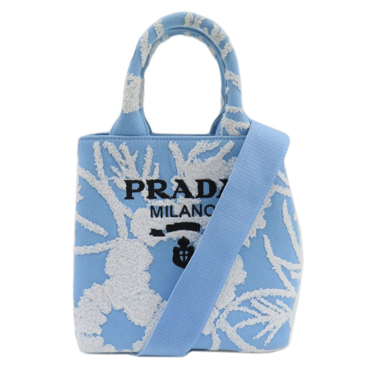 PRADA  1BA343 Tote Bag Drill 2WAY Canvas Ladies