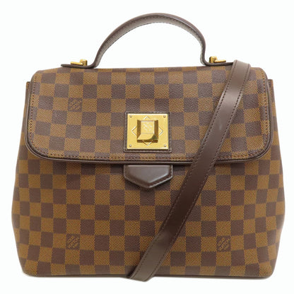 LOUIS VUITTON  N41168 Handbag Bergamo MM Damier Ebene Damier canvas Ladies