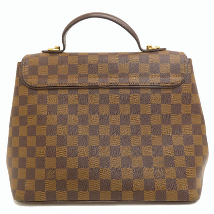 LOUIS VUITTON N41168 Bergamo MM Damier Ebene Handbag Damier canvas Ladies [Used]