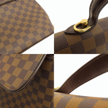 LOUIS VUITTON N41168 Bergamo MM Damier Ebene Handbag Damier canvas Ladies [Used]
