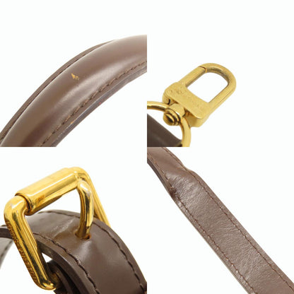 LOUIS VUITTON N41168 Bergamo MM Damier Ebene Handbag Damier canvas Ladies [Used]