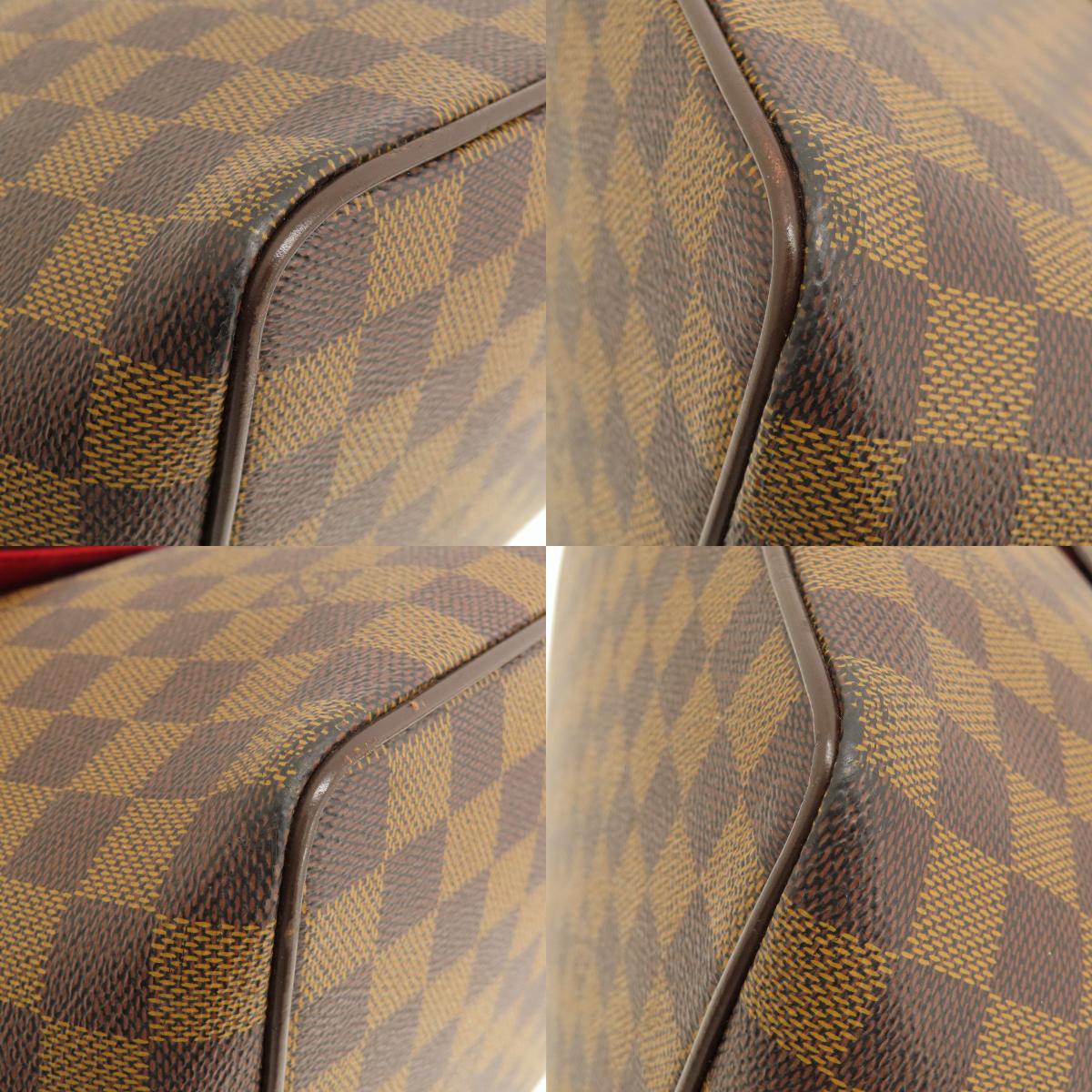 LOUIS VUITTON N41168 Bergamo MM Damier Ebene Handbag Damier canvas Ladies [Used]