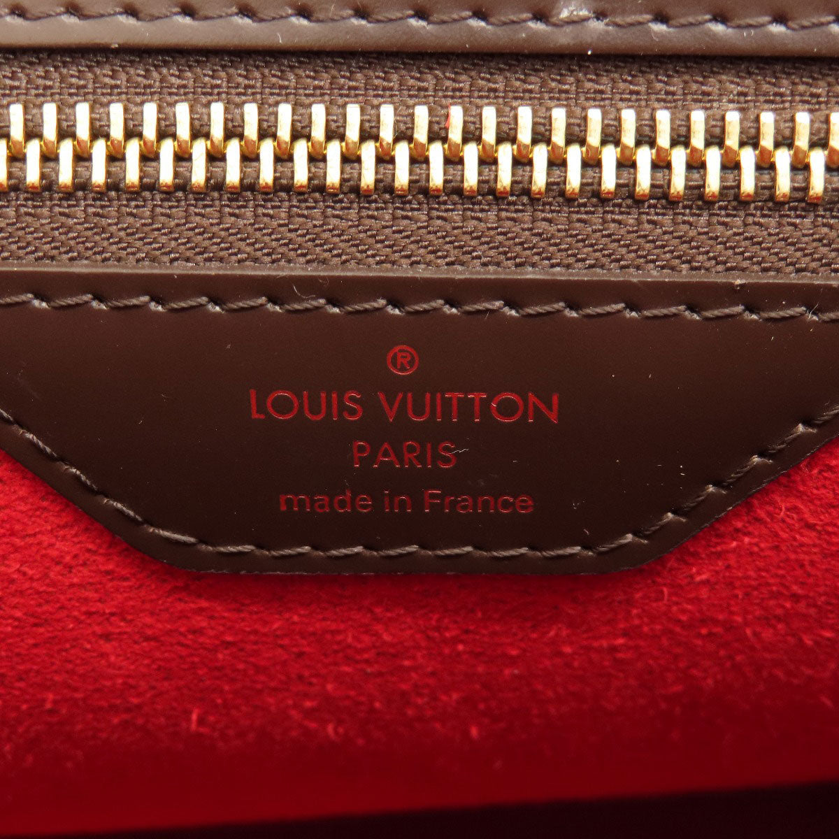 LOUIS VUITTON N41168 Bergamo MM Damier Ebene Handbag Damier canvas Ladies [Used]