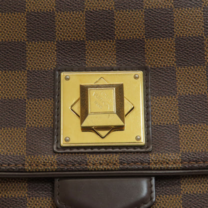 LOUIS VUITTON N41168 Bergamo MM Damier Ebene Handbag Damier canvas Ladies [Used]