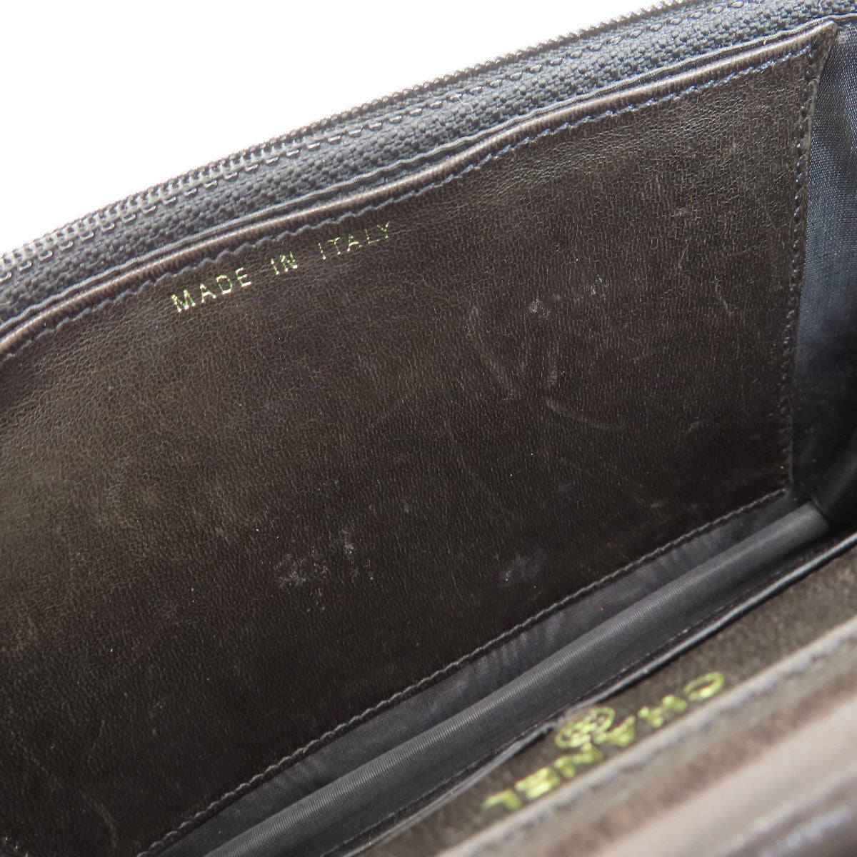 CHANEL Chain Wallet COCO Mark GoldHardware Long wallet (with coin pocket) Grained Calfskin Skin Ladies [Used]