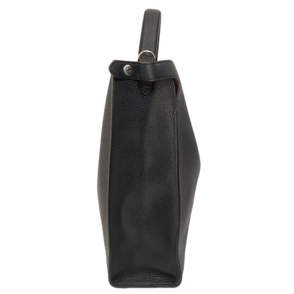 FENDI Logo 2WAY Tote Bag Calf Ladies [Used]